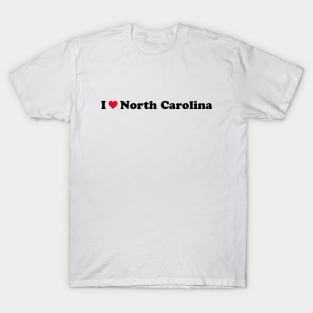 I Love North Carolina T-Shirt